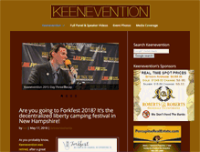 Tablet Screenshot of keenevention.info